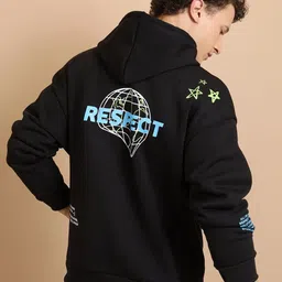 HIGHLANDER Graphic Printed Hooded Relaxed Fit Sweatshirt-image-78