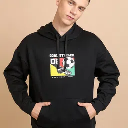 HIGHLANDER Graphic Printed Hooded Oversized Sweatshirt-image-58