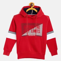 Duke Boys Red Printed Hooded Sweatshirt-image-17