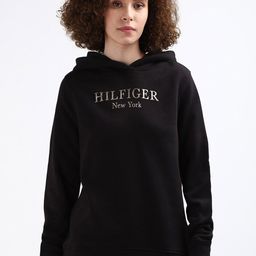 Tommy Hilfiger Typography Printed Hooded Pullover Sweatshirt-image-75
