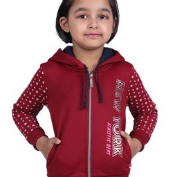 3PIN Girls Typography Open Front Jacket-image-73