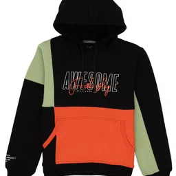 Status Quo Boys Printed Hooded Cotton Sweatshirt-image-73