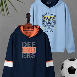 HELLCAT Boys Pack Of 2 Printed Hooded Sweatshirt-36