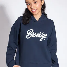luyk Girls Typography Printed Hooded Cotton Terry Sweatshirt-picture-42