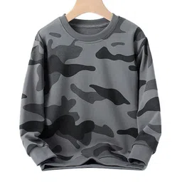 StyleCast Boys Grey Camouflage Printed Cotton Pullover Sweatshirt-picture-39