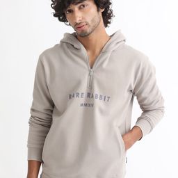 RARE RABBIT Men Lorall Typograohy Printed Hooded Sweatshirt-picture-16