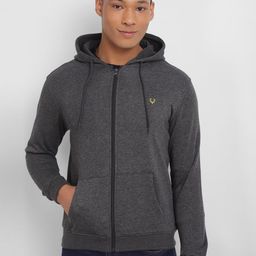 Allen Solly Hooded Long Sleeves Cotton Front-Open Sweatshirt-picture-32