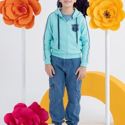 SPUNKIES Boys Colourblocked Hooded Sweatshirt-image-79