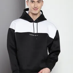 Calvin Klein Colourblocked Hood Pullover Sweatshirt-image-78