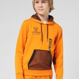 Jack & Jones Junior Boys Typography Printed Hooded Pullover-image-45