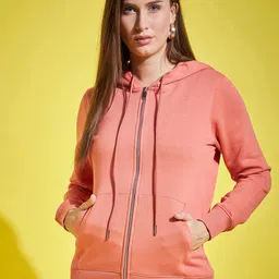 98 Degree North Hooded Fleece Front Open Sweatshirt-image-97