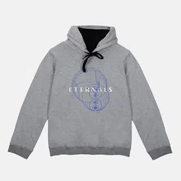 YK Marvel Boys Grey Eternals Printed Hooded Sweatshirt-image-55