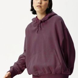 MISCHIEF MONKEY Long Sleeves Fleece Cotton Oversized Hooded Sweatshirt-image-4