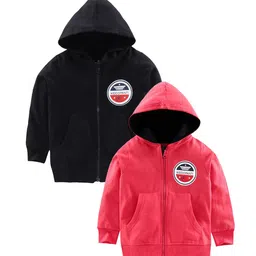 KiddoPanti Boys Pack of 2 Hooded Sweatshirt-image-30