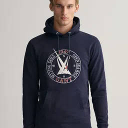 GANT Men Printed Cotton Hooded Sweatshirt-picture-31