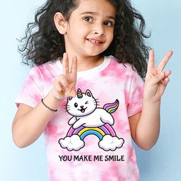 NUSYL Girls Cotton Printed T-shirt-picture-11