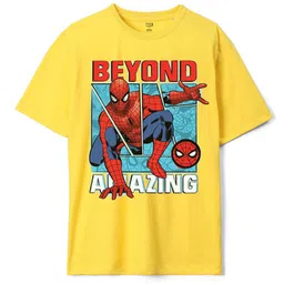 Wear Your Mind Boys Superman Printed Loose Cotton T-shirt-image-90