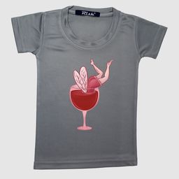 RISH Boys Grey & Red Printed T-shirt-1