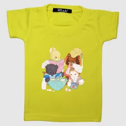 RISH Boys Yellow Printed Oversized T-shirt-image-62