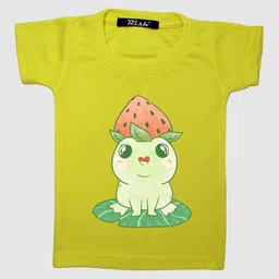 RISH Boys Green & Pink Printed Oversized T-shirt-58
