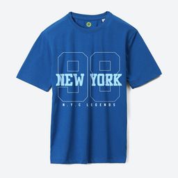 YK Boys Typography Printed Pure Cotton Loose Fit T-Shirt-image-40