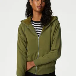 Marks & Spencer Hooded Front-Open Sweatshirt-image-78