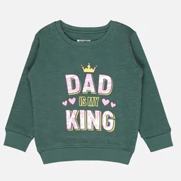 Bodycare Kids Girls Typography Printed Fleece Pullover-image-76