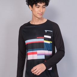 Technosport Geometric Printed Antimicrobial T-shirt-image-19