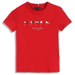Tommy Hilfiger Boys Graphic Printed Round Neck Cotton T-shirt-image-77