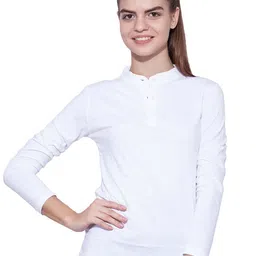 appulse Three-Quarter Sleeves Henley Neck Cotton T-Shirt-image-25