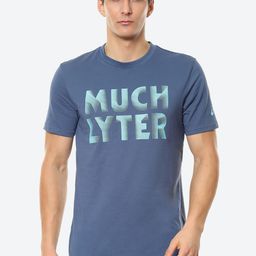 ASICS Men Blue M Heritage Font Gpaphic 5 Printed Training or Gym T-shirt-image-56