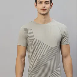 JUMP USA Men Grey Printed Rapid Dry T-shirt-image-68