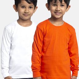 Friskers Boys Pack Of 2 Solid Running T-shirt-29