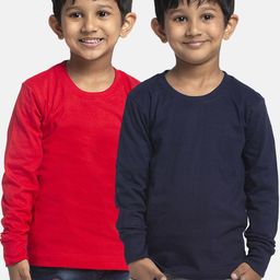 Friskers Boys Pack Of 2 Solid Running T-shirt-image-61