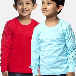 Friskers Boys Pack Of 2 Solid Running T-shirt-image-20