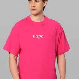 Besick Men Typography Printed Drop Shoulder Sleeves Oversized T-shirt-picture-38