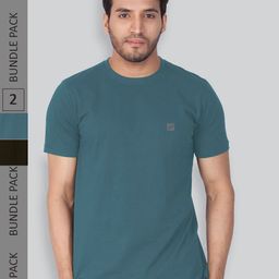 LUX NITRO Pack Of 2 Round Neck Cotton Blend Lounge T-shirt-image-45