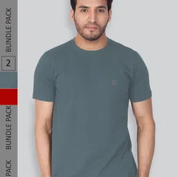 LUX NITRO Pack Of 2 Anti Odour Lounge T-shirts-image-55
