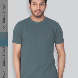 LUX NITRO Plus Size Pack of 2 Round Neck Lounge T-shirt-image-4