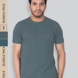 LUX NITRO Pack Of 2 Anti Odour Cotton Lounge T-shirts-image-59