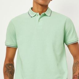 max Polo Collar Short Sleeves Cotton Slim Fit T-shirt-image-90