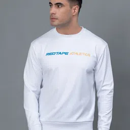 Red Tape Typography Printed Pullover Sweatshirt-picture-55