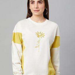 Club York Women Off White Self Design Sweatshirt-picture-19