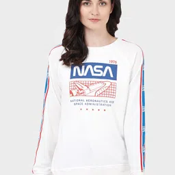 Free Authority NASA Printed Cotton Sweatshirt-image-52