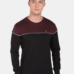 Arrow Sport Men Colourblocked Pullover Sweatshirt-image-27