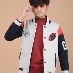 Crimsoune Club Boys Colourblocked Mock Collar Sweatshirt-image-31