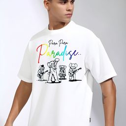 KAIDO Men Printed Drop-Shoulder Sleeves T-shirt-image-58