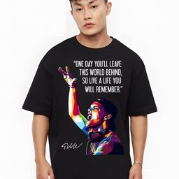 KAIDO Men Printed Drop-Shoulder Sleeves T-shirt-image-40
