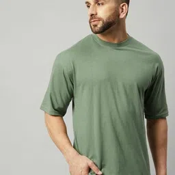 Elibolz Drop-Shoulder Sleeves Oversized T-shirt-image-93