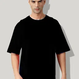 Elibolz Drop-Shoulder Sleeves Oversized T-shirt-image-92